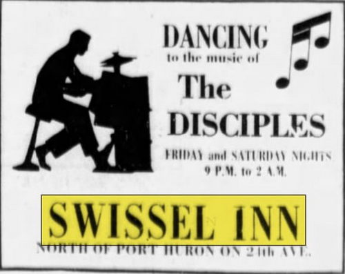 Swissel Inn - May 1969 The Disciples (newer photo)